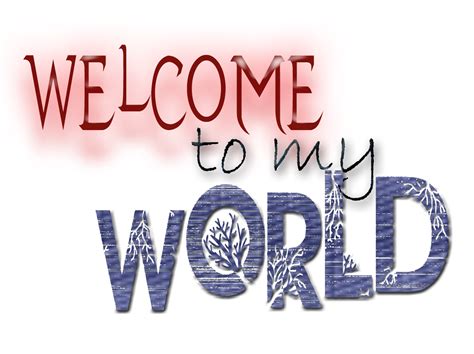 Welcome to my world.